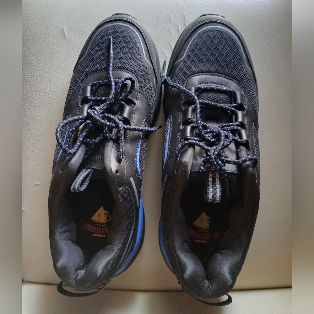 Women's Black and Blue Athletic Sneakers